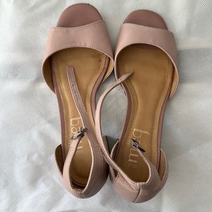 Meg sandals nude small block heel